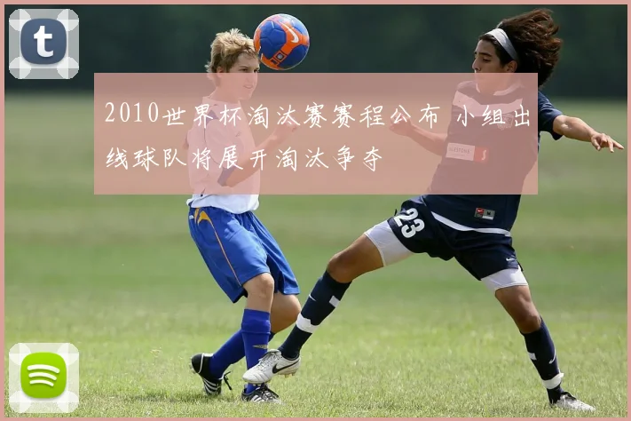 2010世界杯淘汰赛赛程公布 小组出线球队将展开淘汰争夺